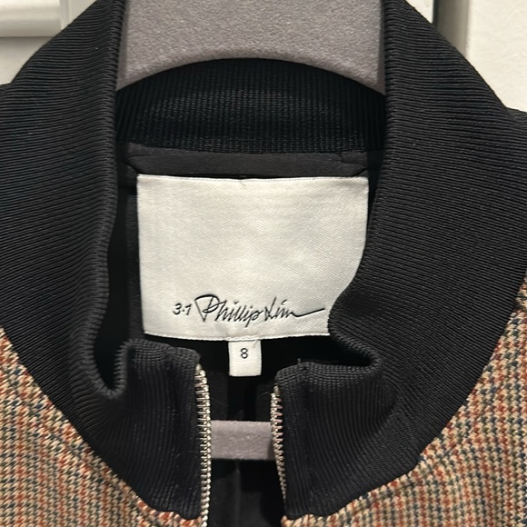 3.1 Phillip Lim Houndstooth Track Jacket - Picture 3 of 7